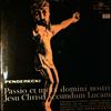 Cracow Philharmonic Chorus And Orchestra (cond. Czyz H.) -- Penderecki - Passio Et Mors Domini Nostri Jesu Christi Secundum Lucam (1)