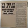 Washington Dinah, Williams Joe & Vaughan Sarah -- We Three (1)
