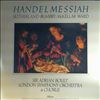 Boult Adrian Sir  (con.) -- Handel Messiah: Sutherland/Bumbry/McKellar/Ward (1)