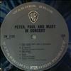 Peter, Paul & Mary -- In concert (2)