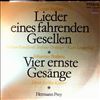 Berliner Rundfunk-Sinfonie Orchester (dir. Sanderling)/Prey Hermann/Zechlin Dieter -- Mahler - Lieder Eines Fahrenden Gesellen; Brahms - Vier Ernste Gesange (1)
