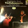 Mutter Anne-Sophie/Berliner Philharmoniker (cond. Karajan von Herbert) -- Mendelssohn, Bruch - Violinkonzerte (1)