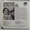 McRae Carmen -- For Once In My Life (1)