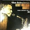 Mulligan Gerry Quartet -- Paris Concert Vol. 1 (1)