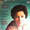 Baker Janet/Halle Orchestra (cond. Barbirolli Sir J.) -- Mahler - Lieder eines fahrended gesellen; Kindertotenlieder (Poems by Ruckert) (1)