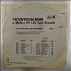 Various Artists -- For Christmas Seals ... A Matter Of Life And Breath (Disc Jockey Spot Announcements 1972 - Style C) (1)