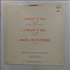 Queen -- I Want It All / Hang On In There (1)