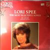 Spee Lori -- Most Beautiful Songs (1)