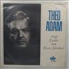 Adam Theo -- Adam Theo Singt Lieder Von Schubert Franz (2)