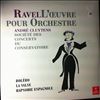 Orchestre De La Societe Des Concerts Du Conservatoire (cond. Cluytens A.) -- Ravel:  L'Oeuvre pour Orchestre - Bolero, La Valse, Rapsodie Espagnole (1)