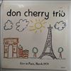 Cherry Don Trio -- Live in Paris, March 1979 (1)