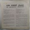 Ferre Leo -- Chante Ses Premieres Chansons (1)