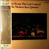 Modern Jazz Quartet (MJQ) -- More From The Last Concert (1)