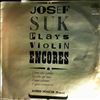 Suk J. -- Plays Violin Encores (2)