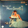 Carroll Barbara Trio -- Have You Met Miss Carroll? (1)